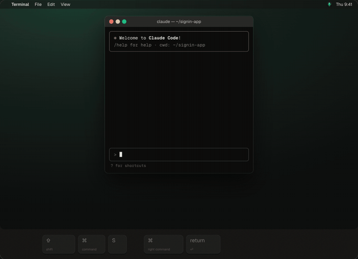 A recording of the real Jompter app on a Mac